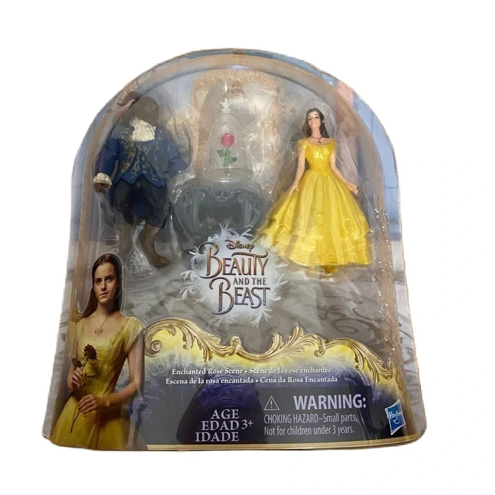 Disney Beauty and the Beast Live Action Figures NEW Enchanted Rose Scene Toy